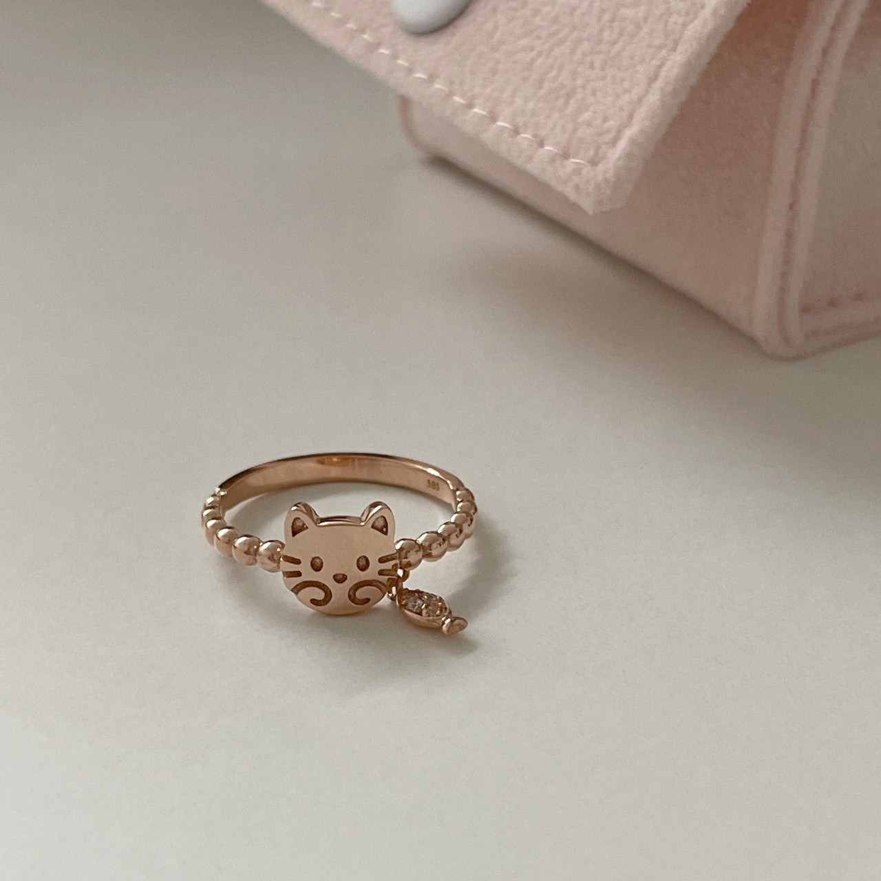 Cat Charm Ring