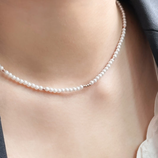 Crystal Pearl Necklace