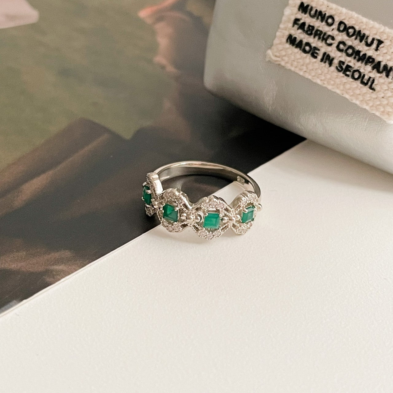 Green Onyx Antique Ring