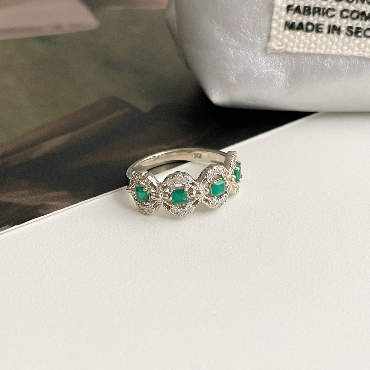 Green Onyx Antique Ring