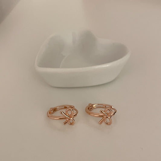 Bow Huggie Earrings