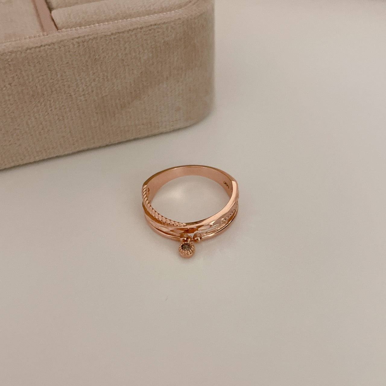 Cognac Dangle Ring