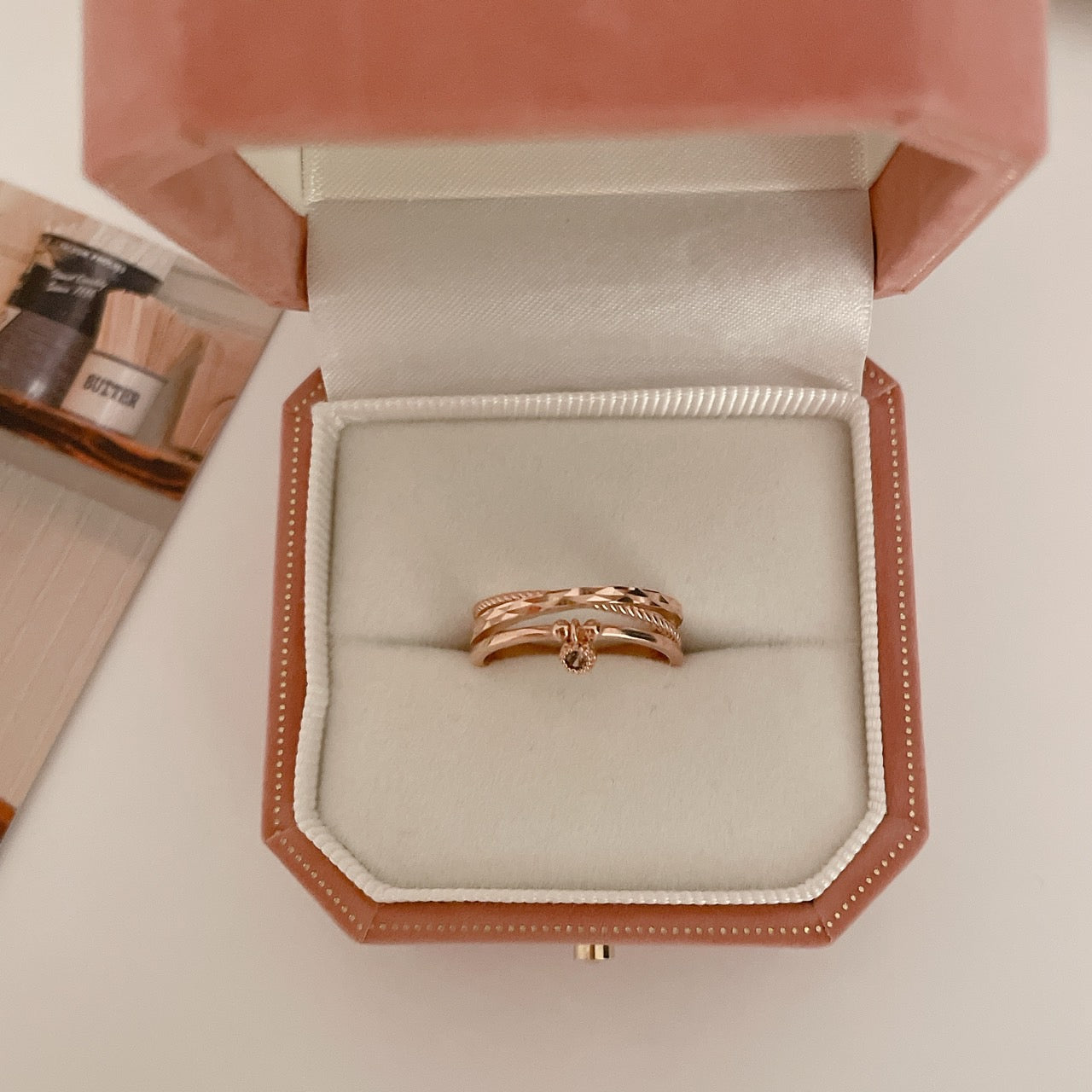 Cognac Dangle Ring