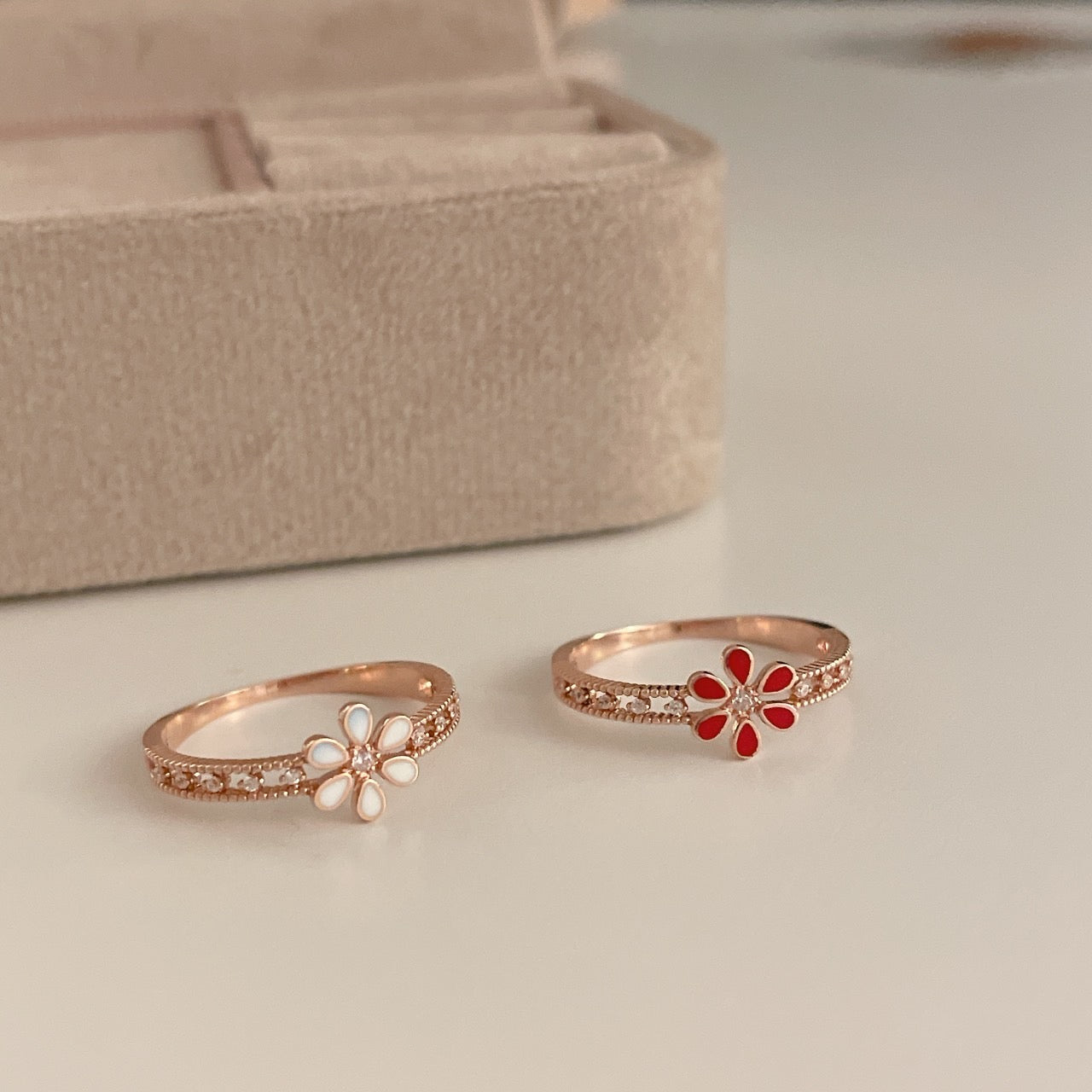 Epoxy Flower Ring