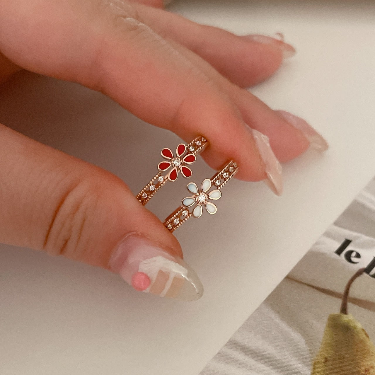 Epoxy Flower Ring