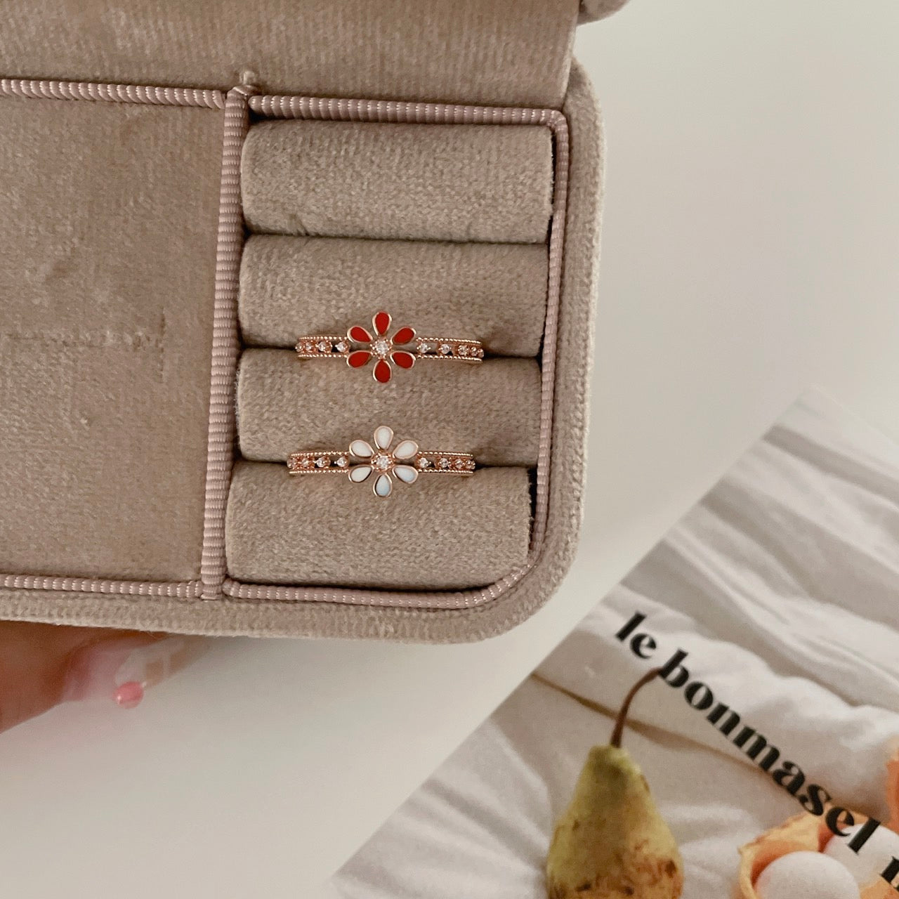 Epoxy Flower Ring