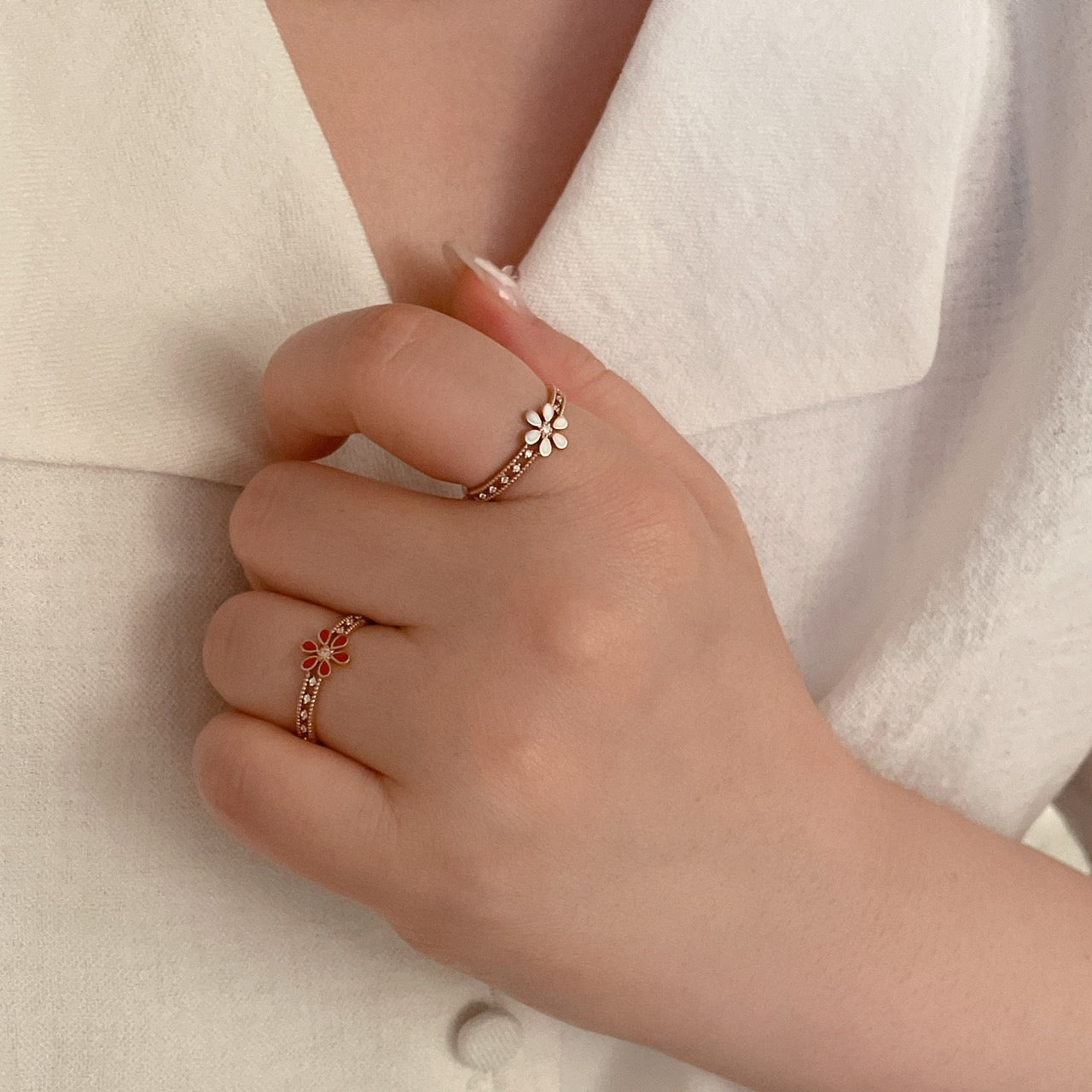 Epoxy Flower Ring