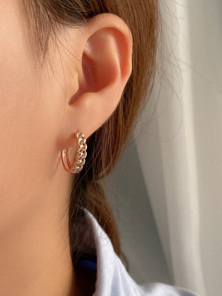 Chain Hoop Earrings