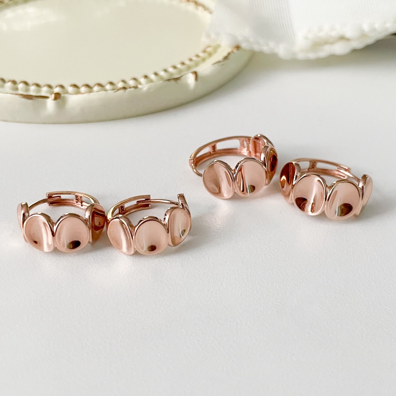 Textured Hoop Earrings