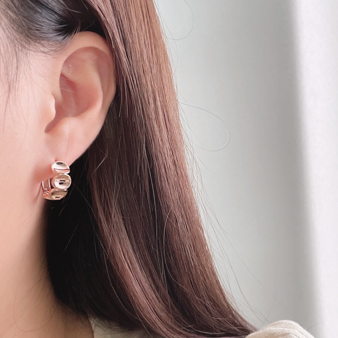 Textured Hoop Earrings
