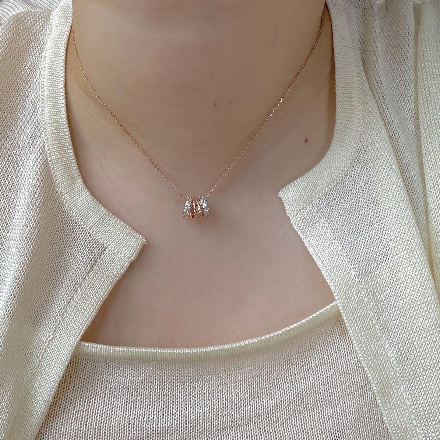 Three Ring Necklace