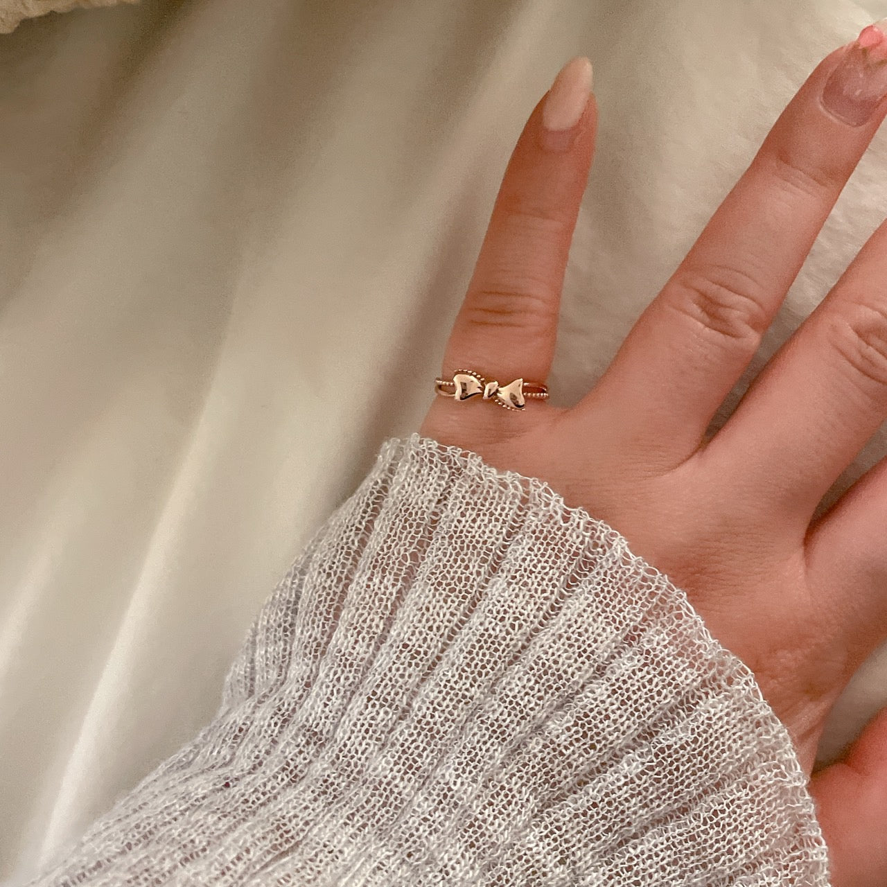 Bow Little Finger Ring
