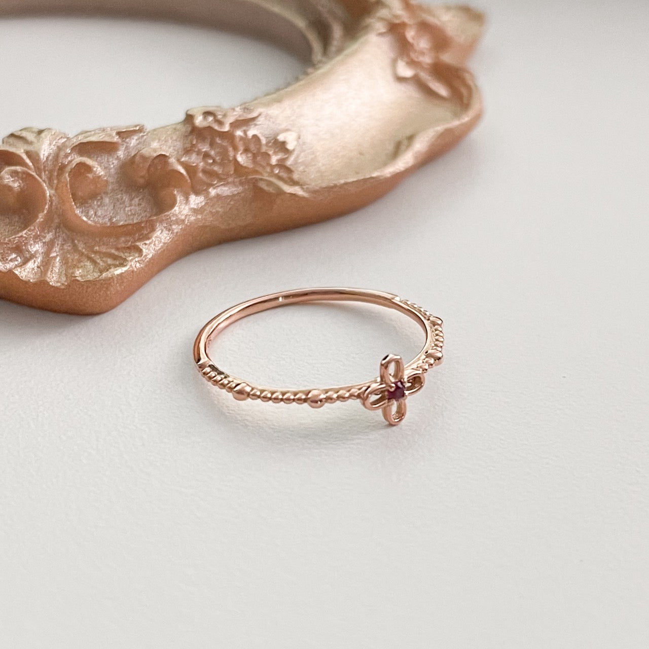 Flower Ruby Ring