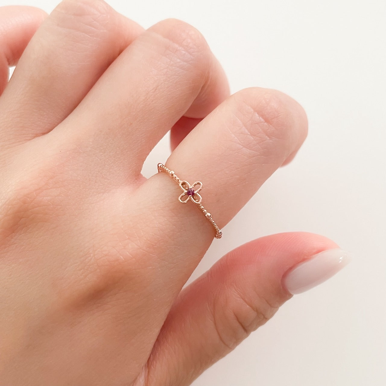 Flower Ruby Ring