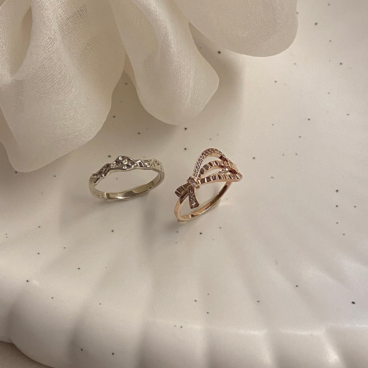 Bow and Texture Ring