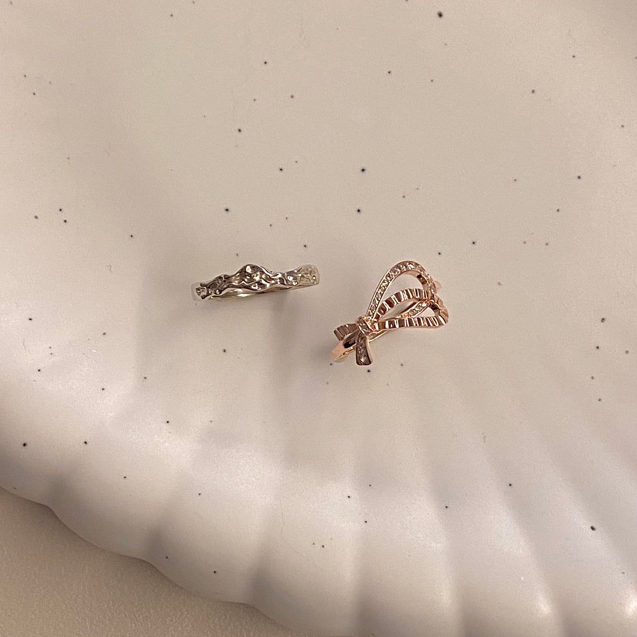 Bow and Texture Ring
