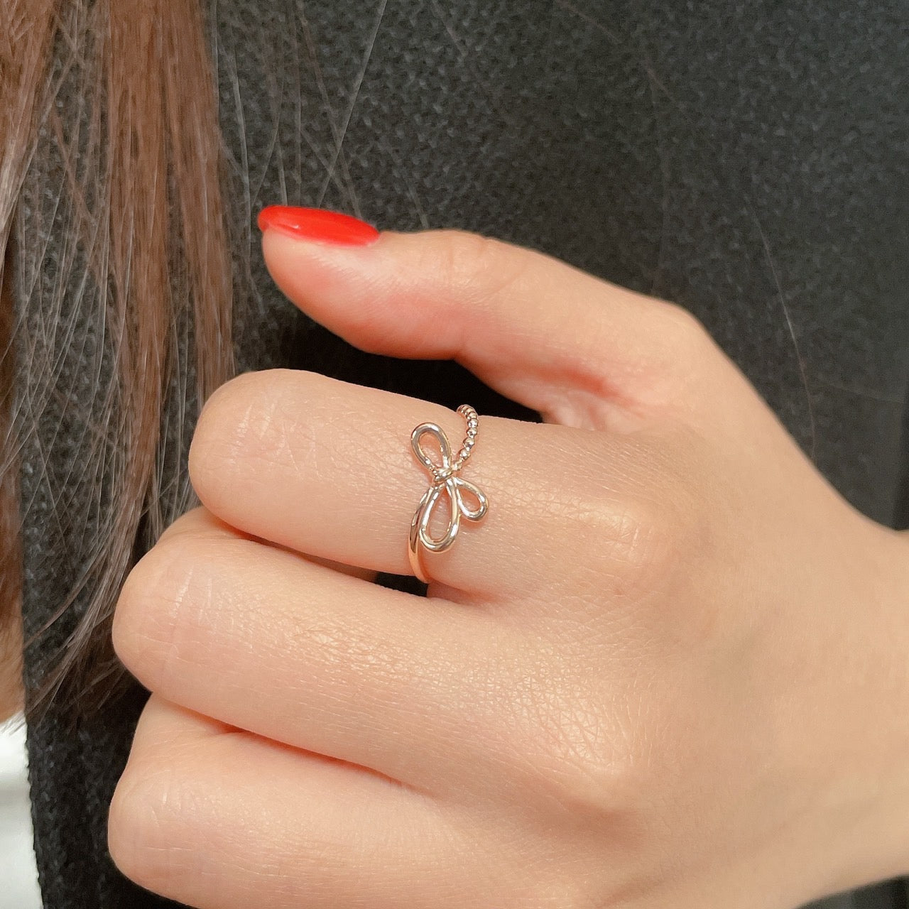 Bow Wavy Ring