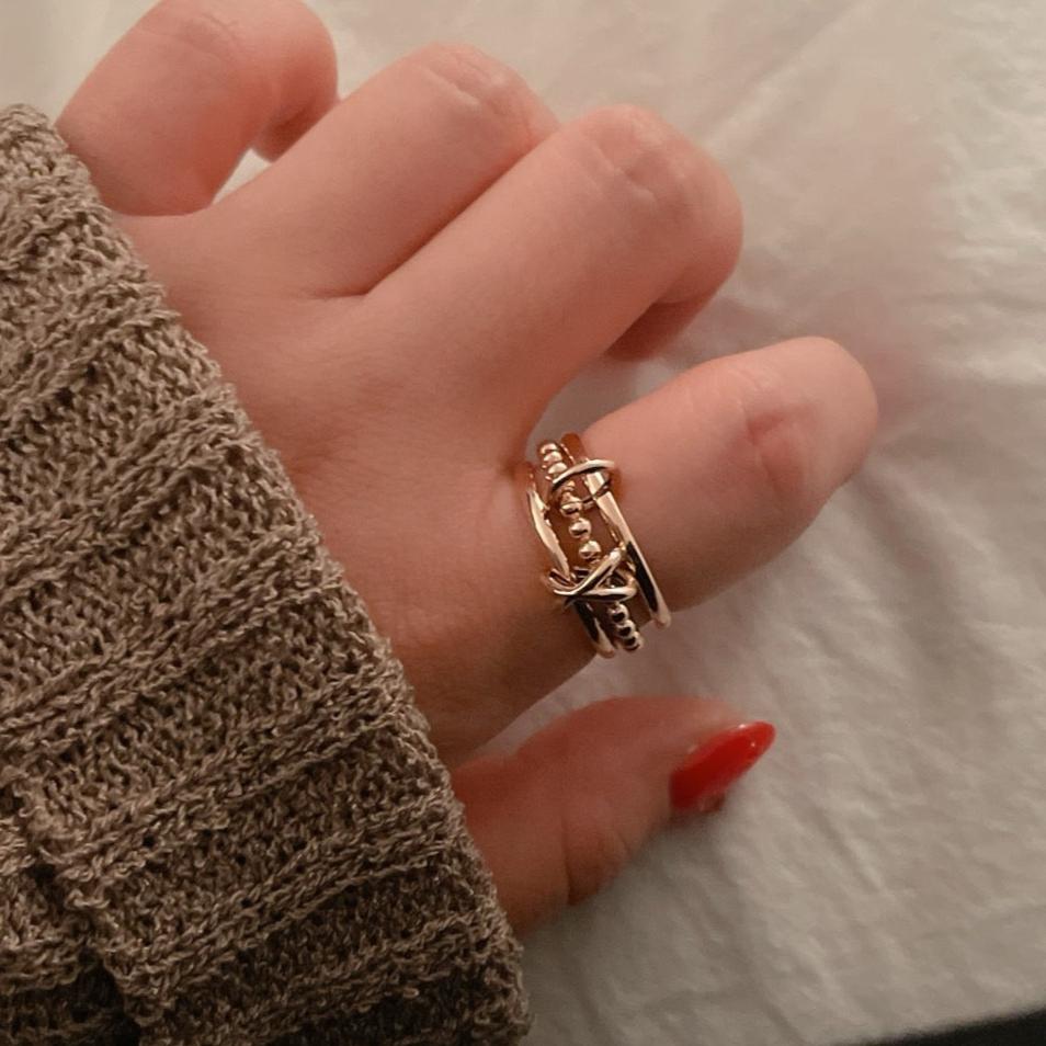Bold Three Connector Ring