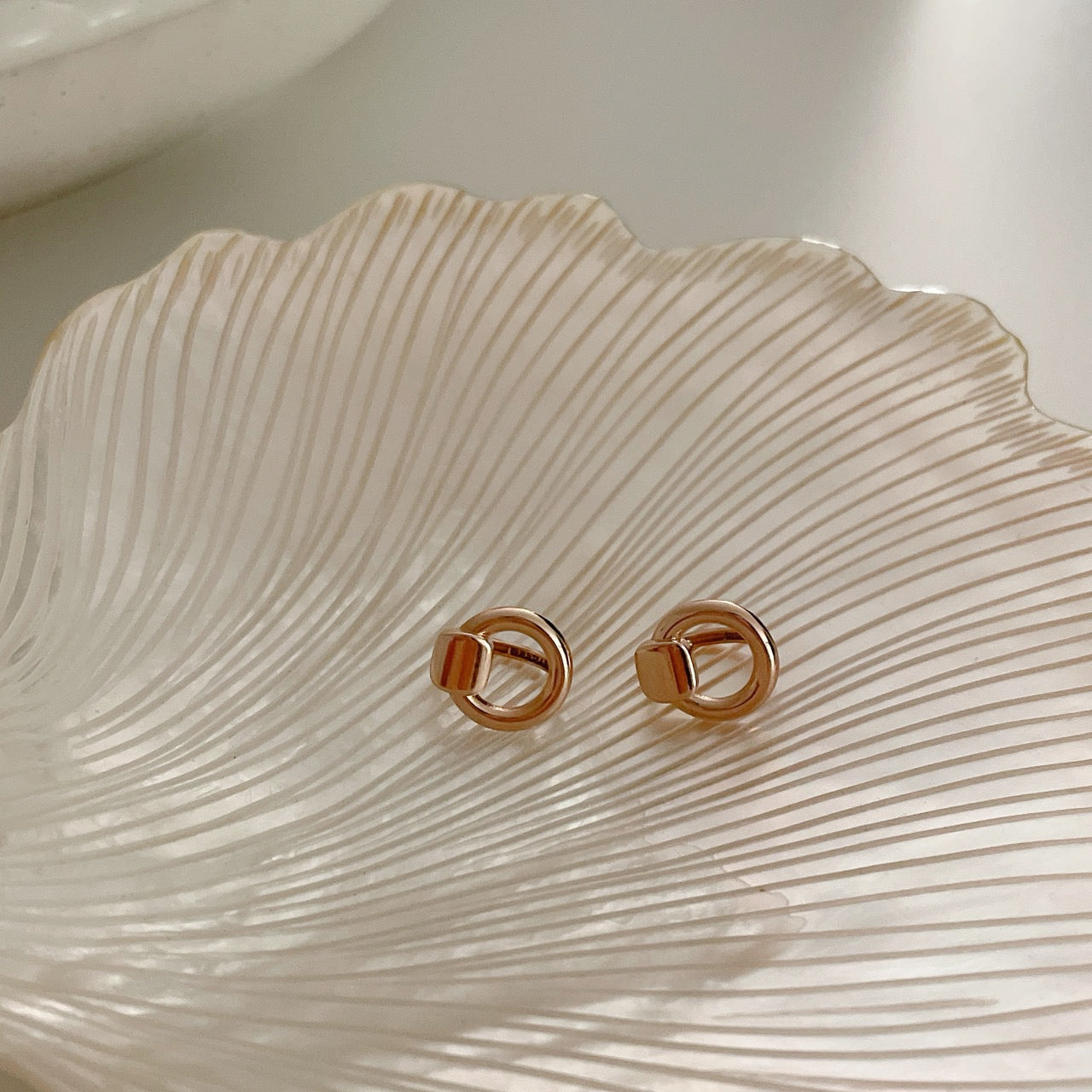 Open Circle Earrings