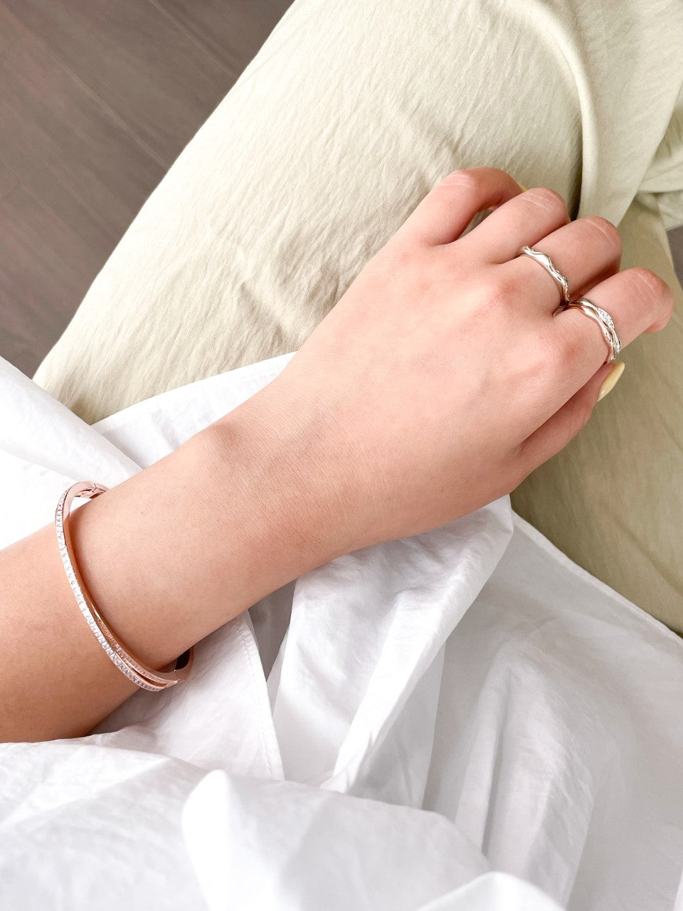 Wave Double Ring