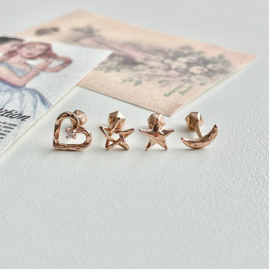 Star Crescent Love Piercing