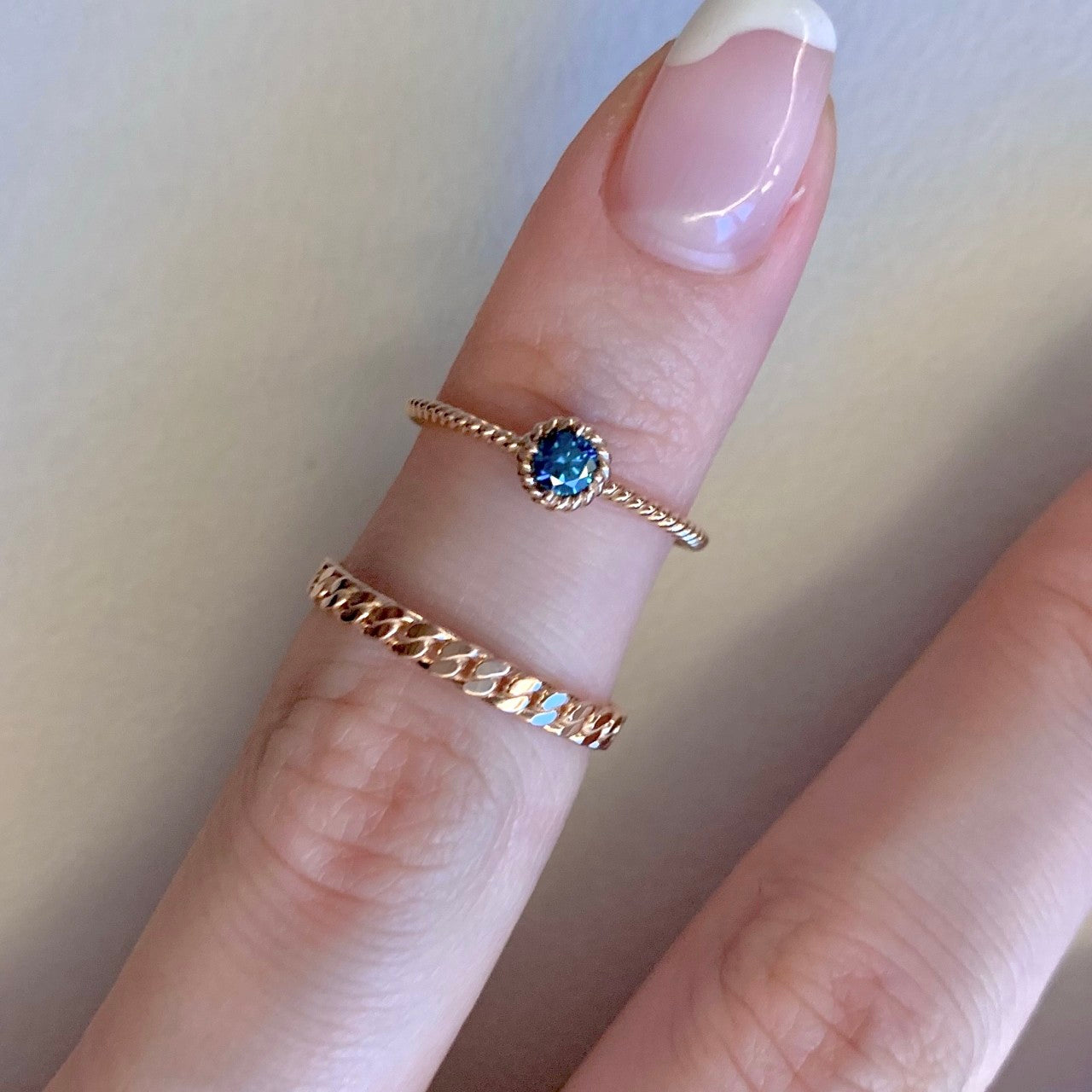 Blue Diamond & Chain Ring