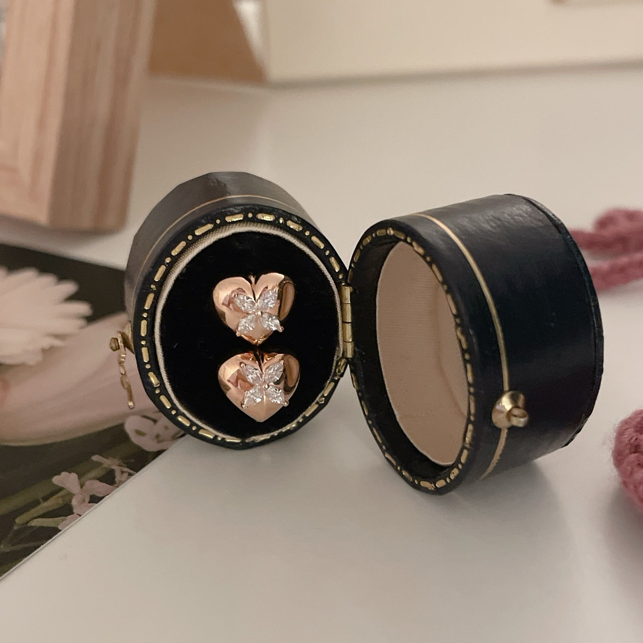 Heart Huggie Earrings