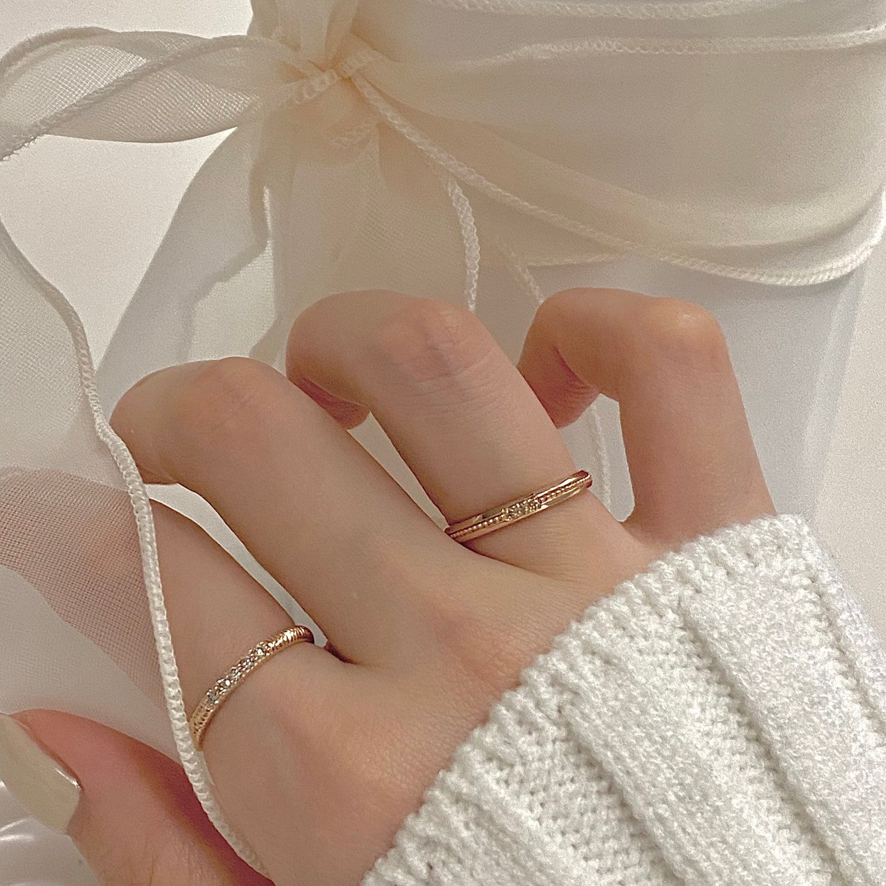 Diamond Texture Ring