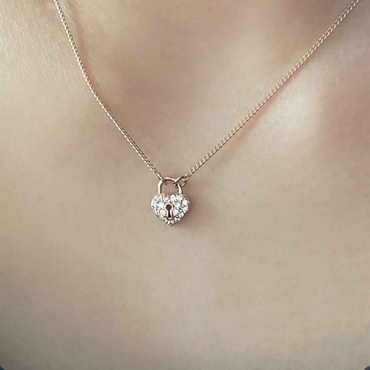 Heart Padlock Necklace