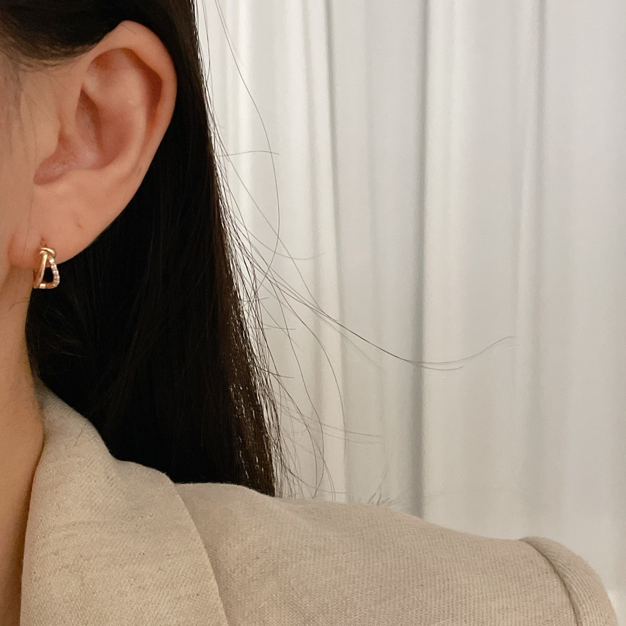 Double Row Knot Earrings