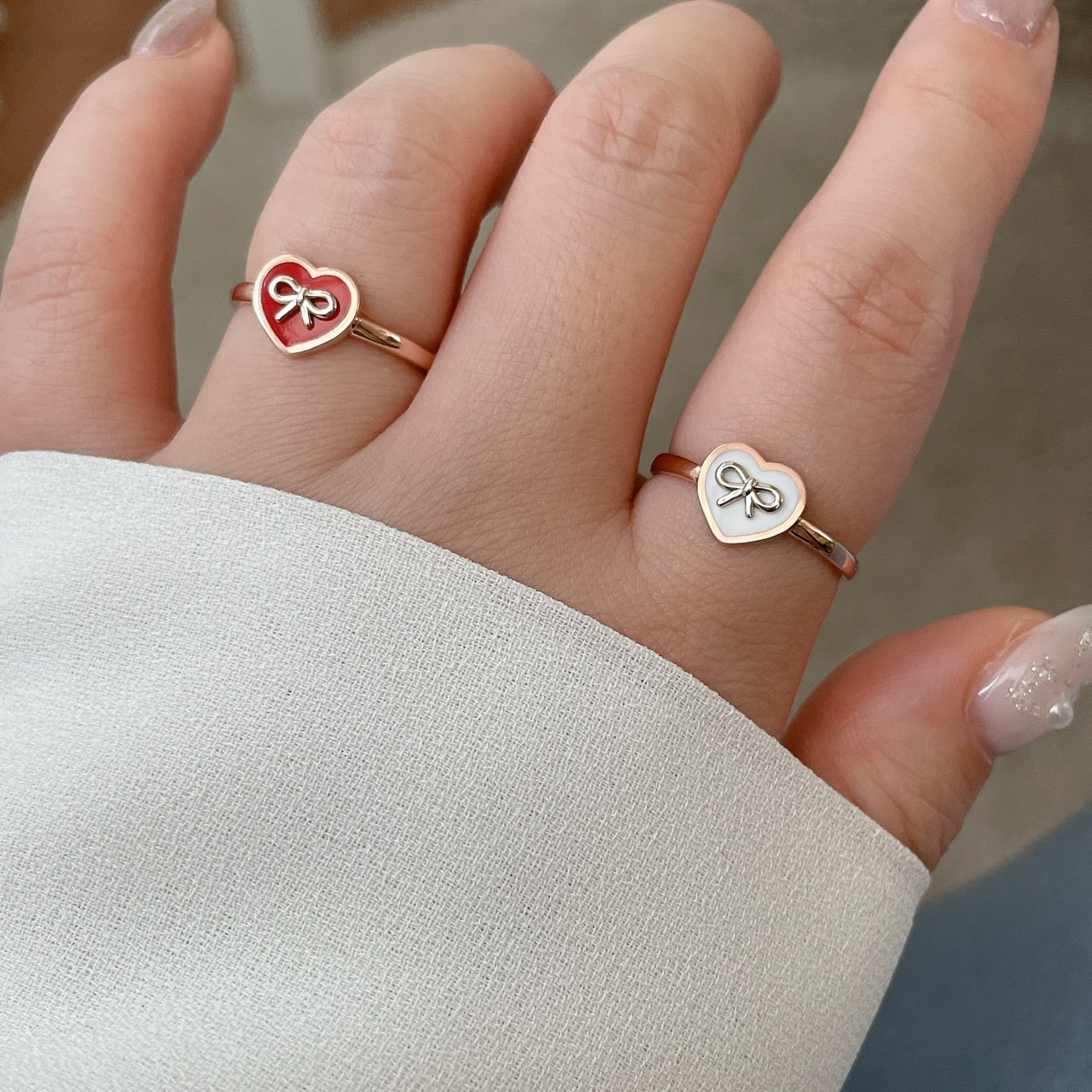 Heart Bow Ring