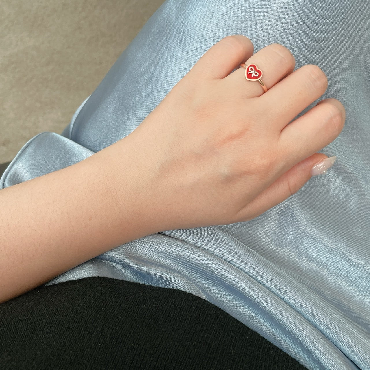 Heart Bow Ring