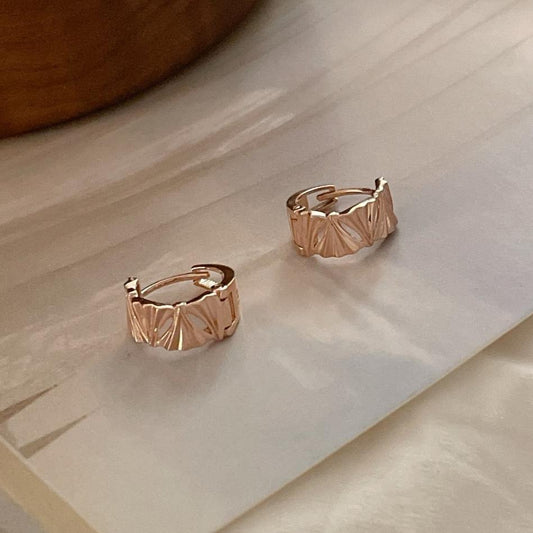 Textured  Hoop Earrings