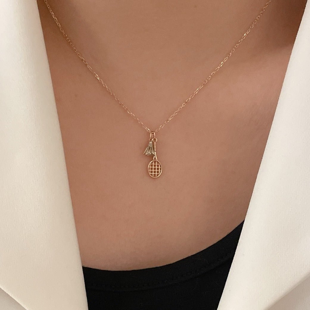 Badminton Racket Necklace