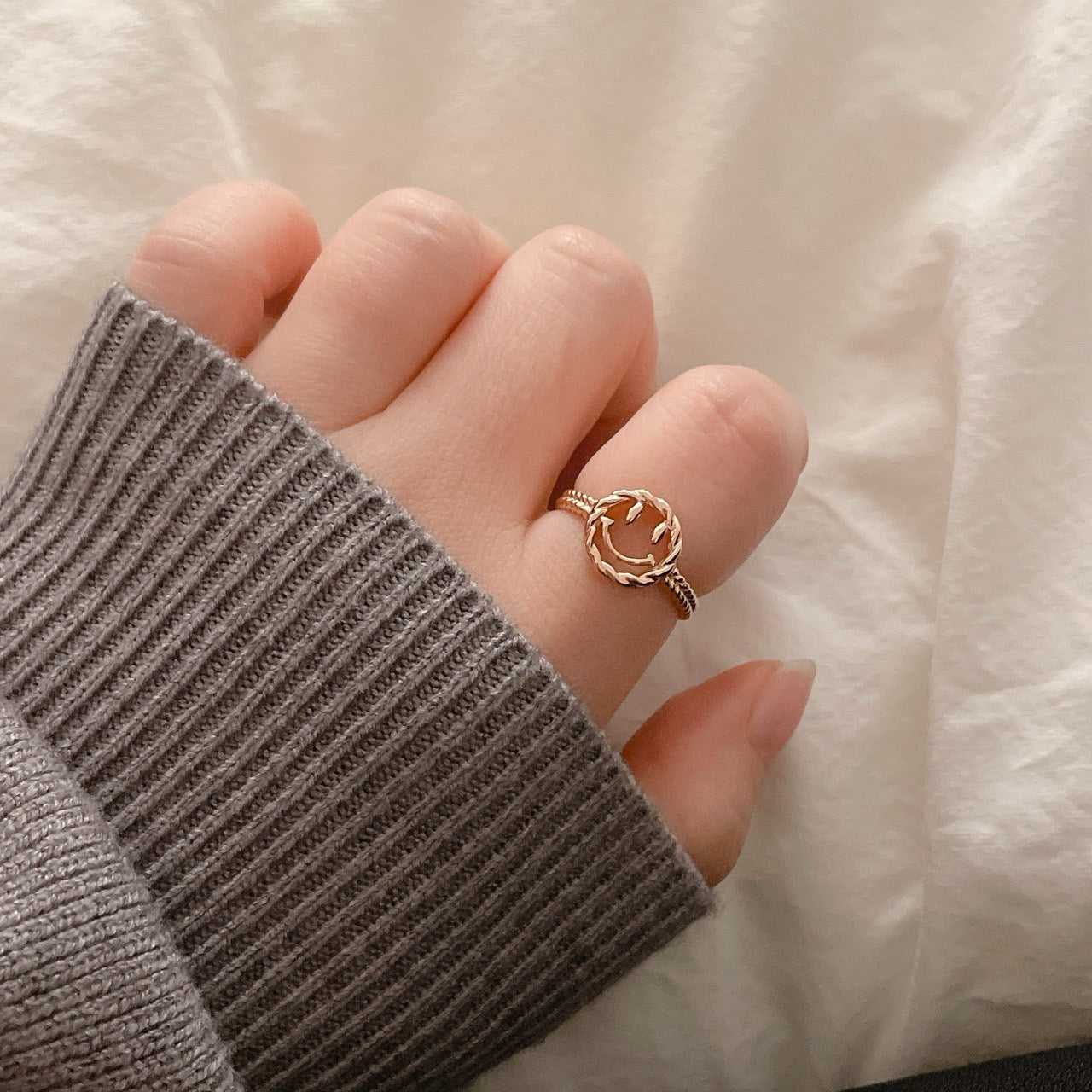 Happy Face Ring front facing image