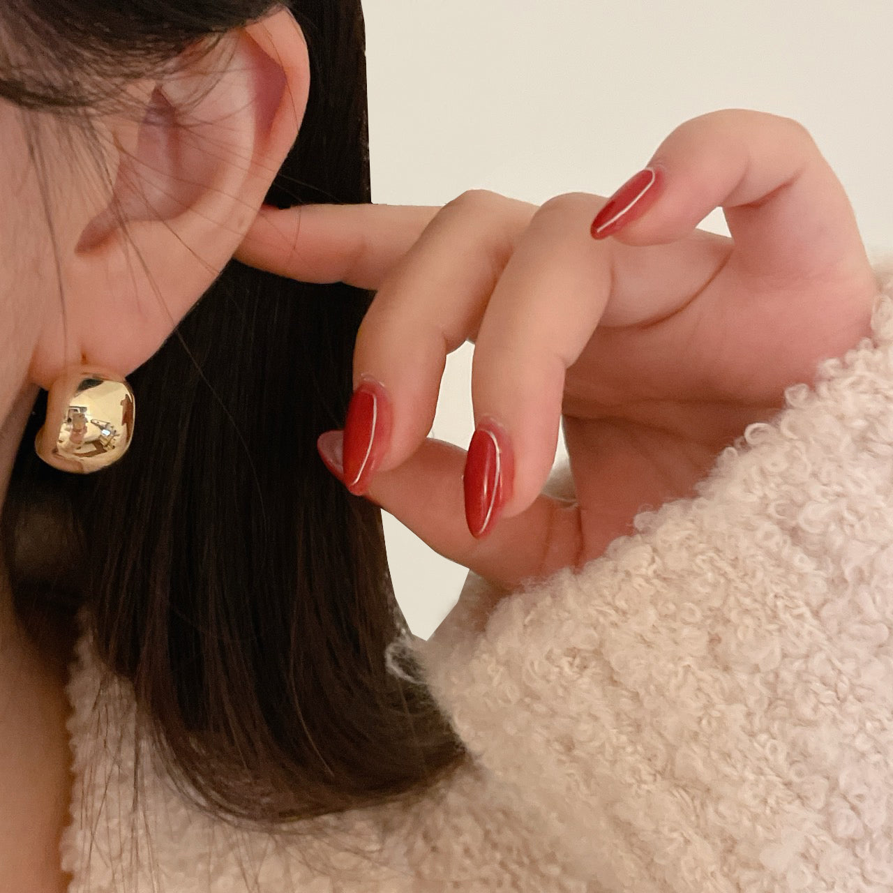 Chunky Hoop Earrings