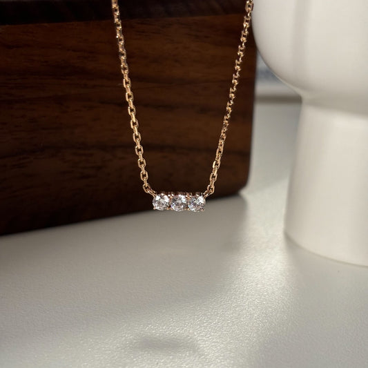 Three Stone Necklace