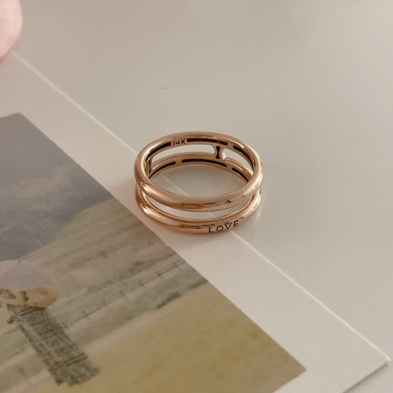 Engraved Love Ring