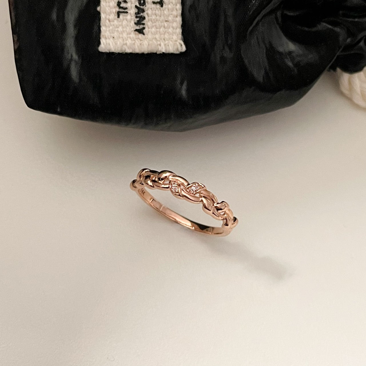 Braided Gold Band Ring
