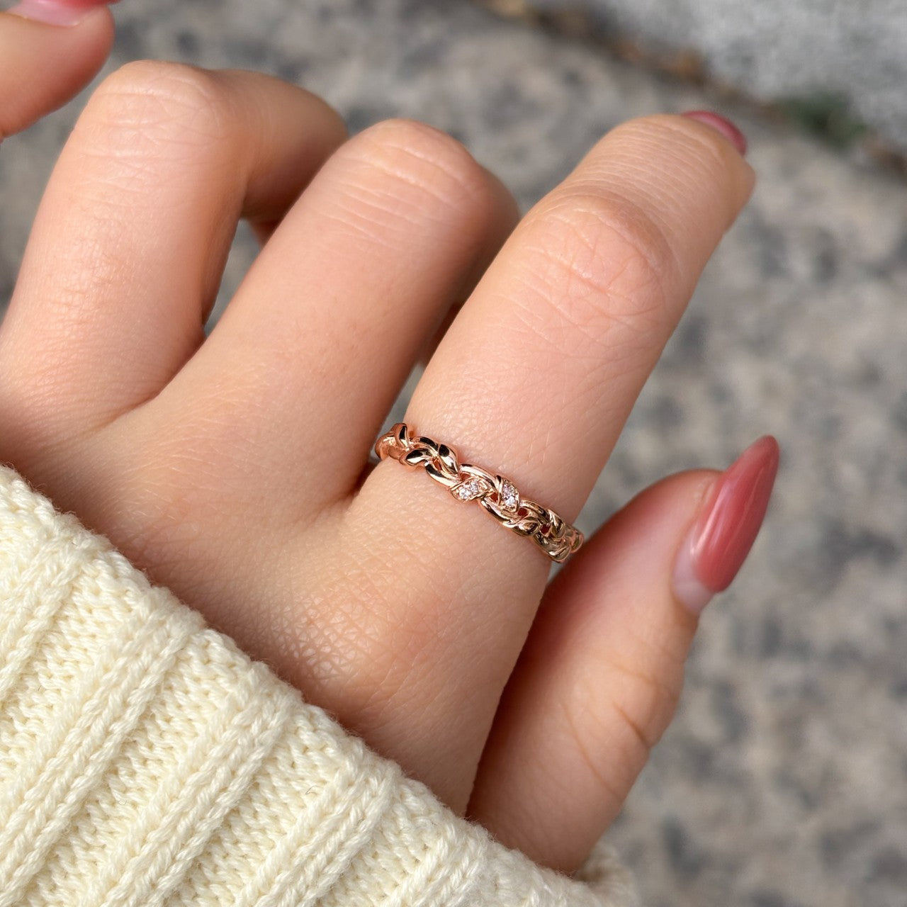 Braided Gold Band Ring