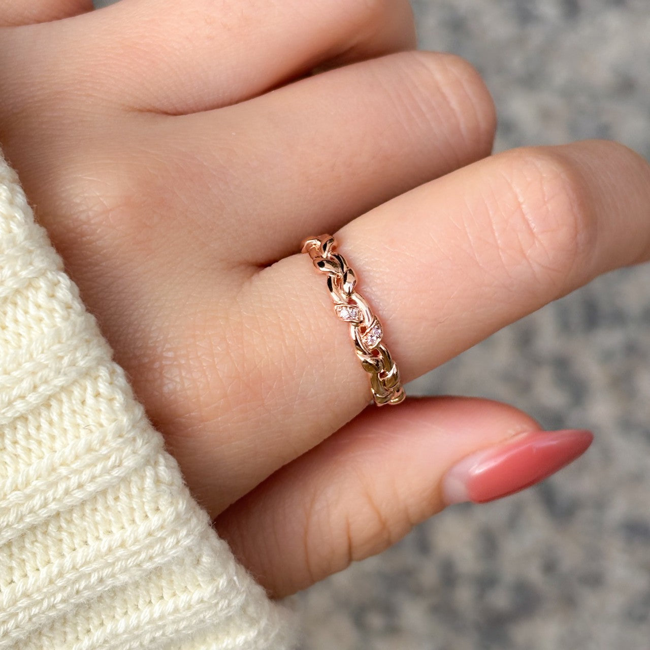 Braided Gold Band Ring
