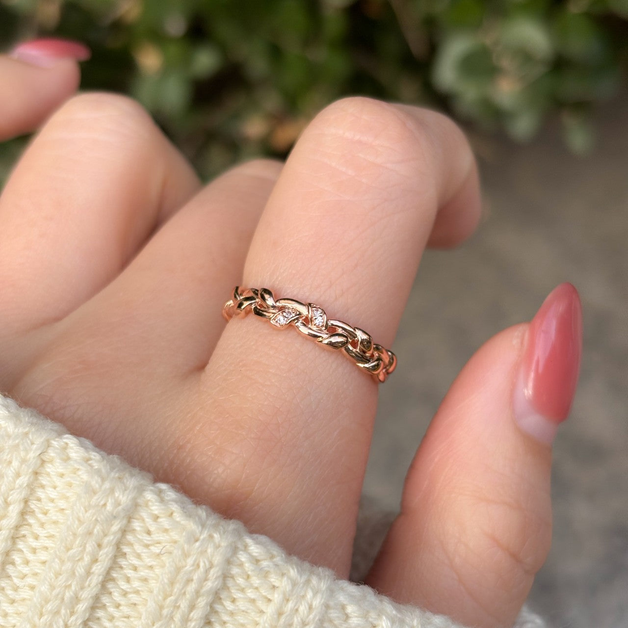 Braided Gold Band Ring