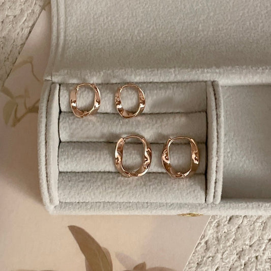 Wavy Hoop Earrings