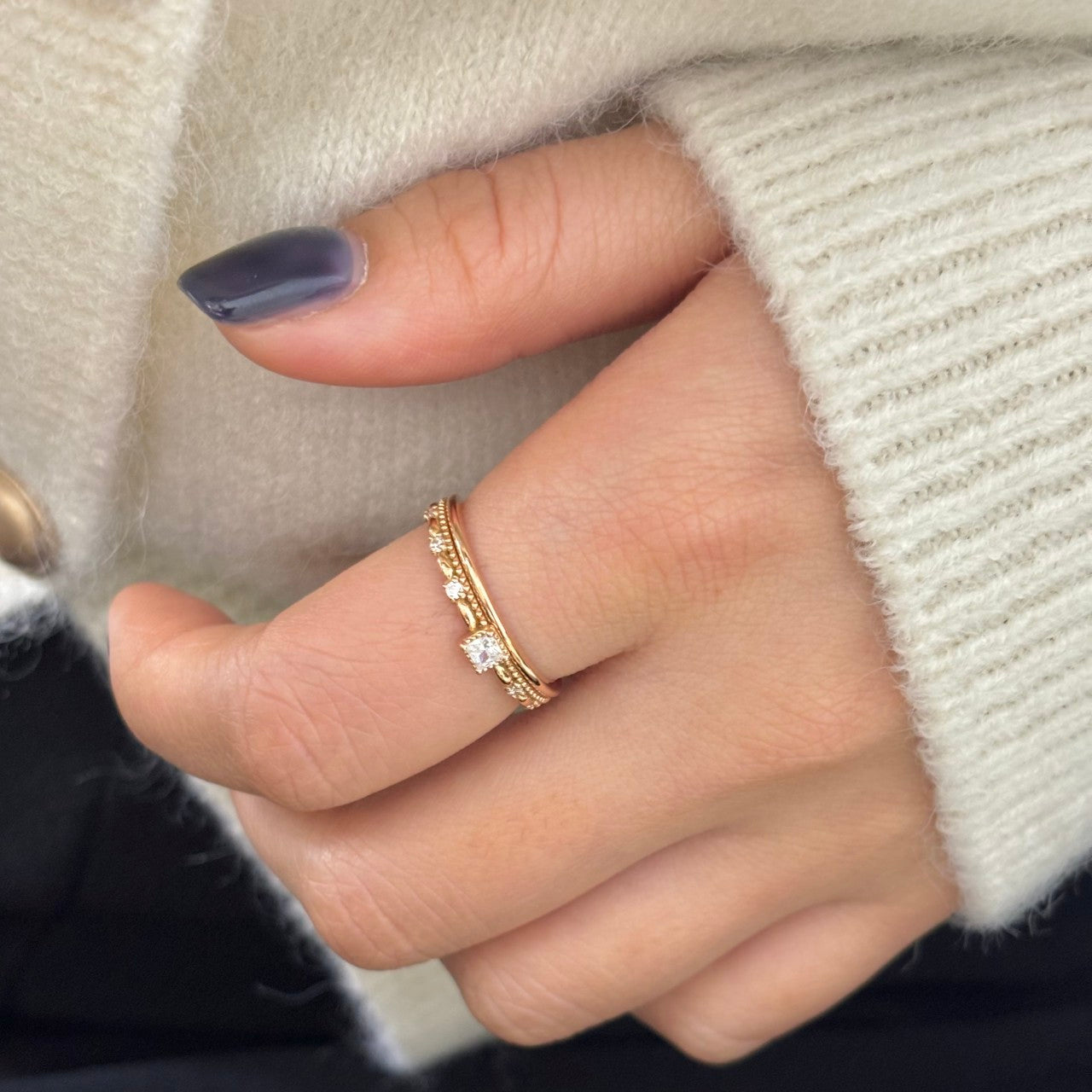 Milgrain Ring