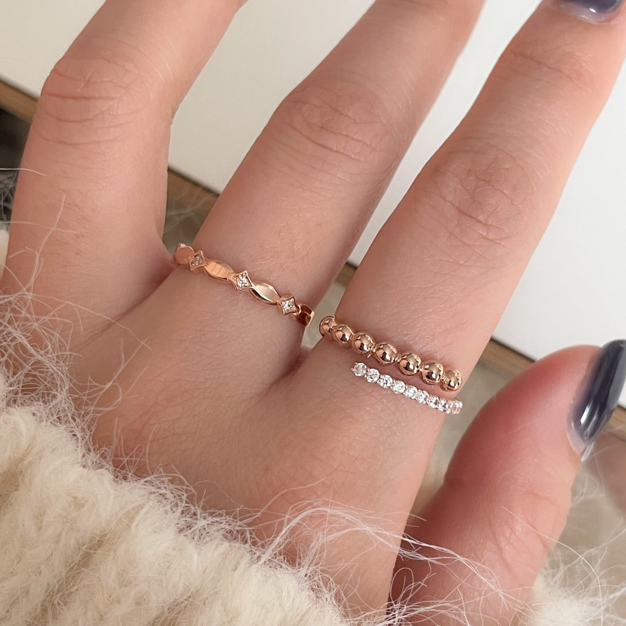 Bead Open Ring