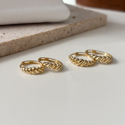 Croissant Hoop Earrings