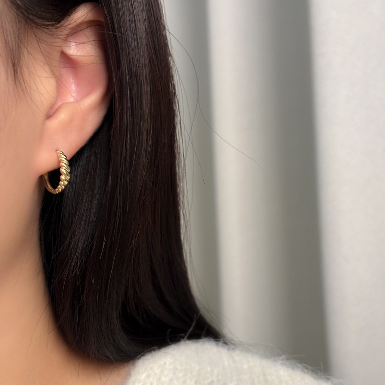 Croissant Hoop Earrings