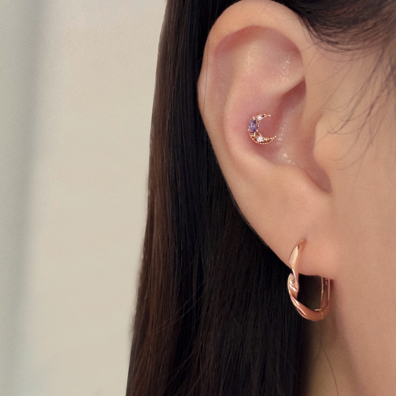 Crescent Moon Piercing