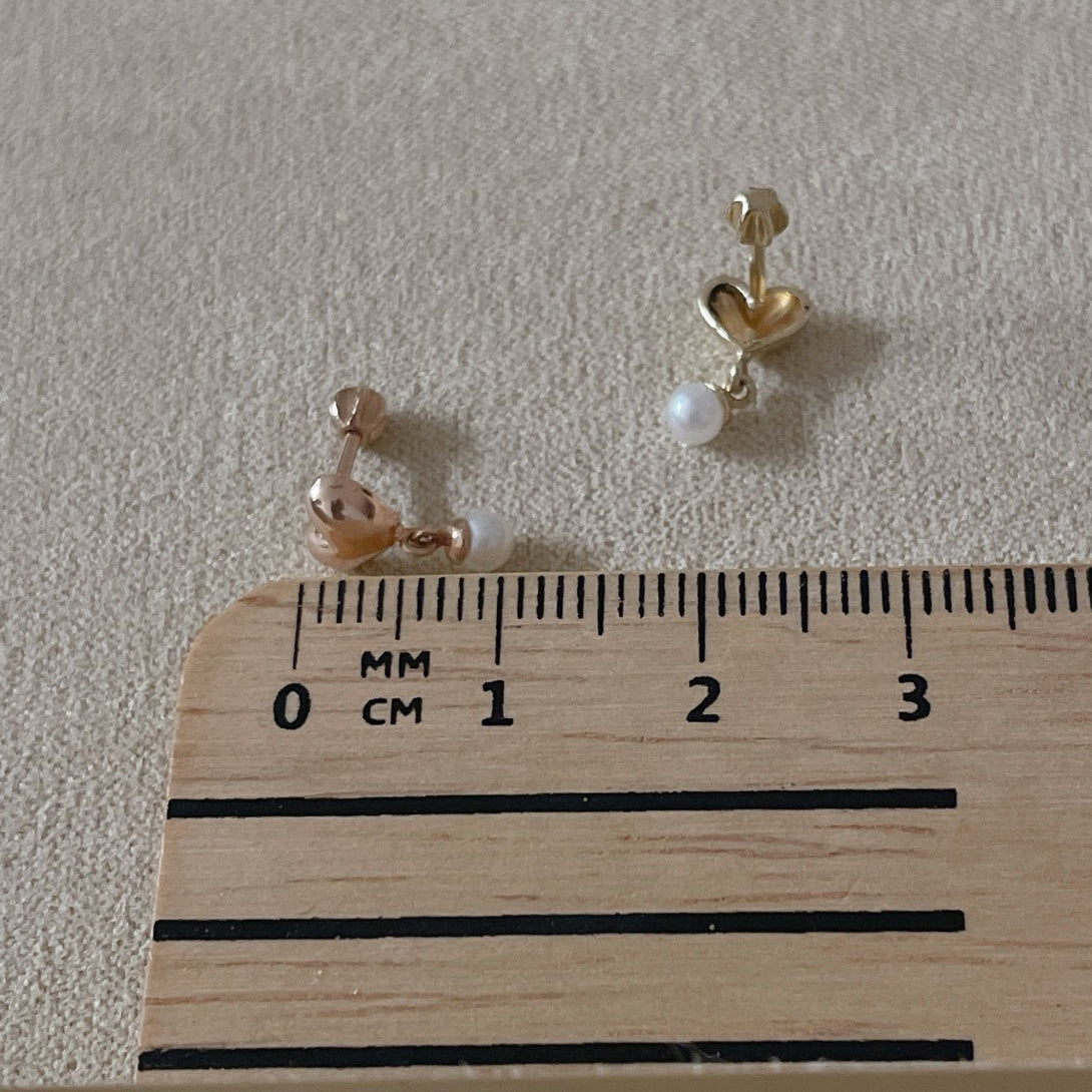Heart Pearl Dangle Piercing