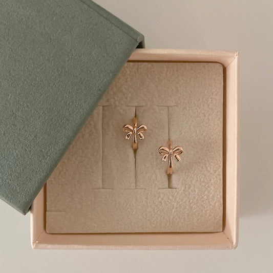 Bow Huggie Earrings